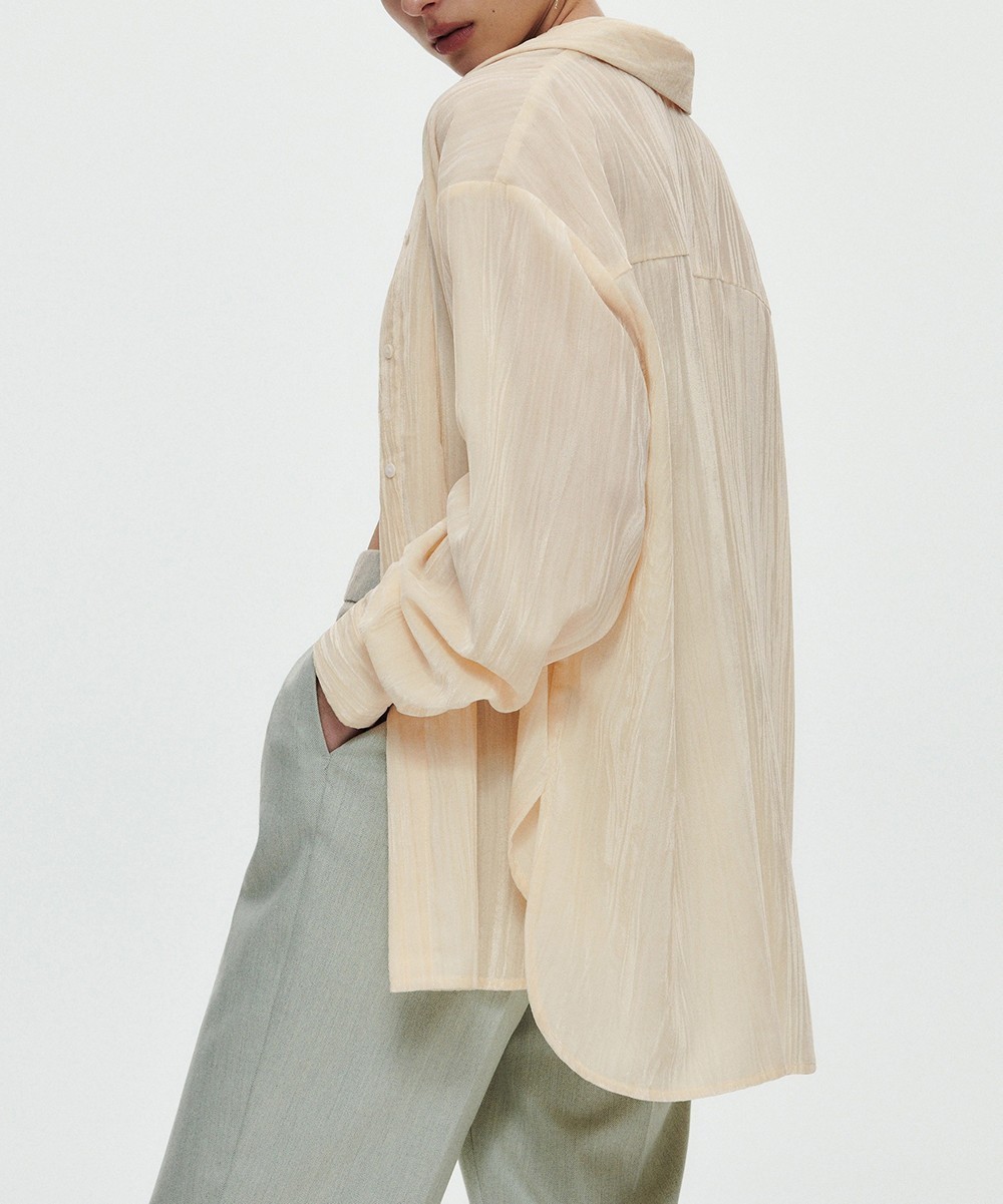 Camasa Reserved, crem - 1 | YEO