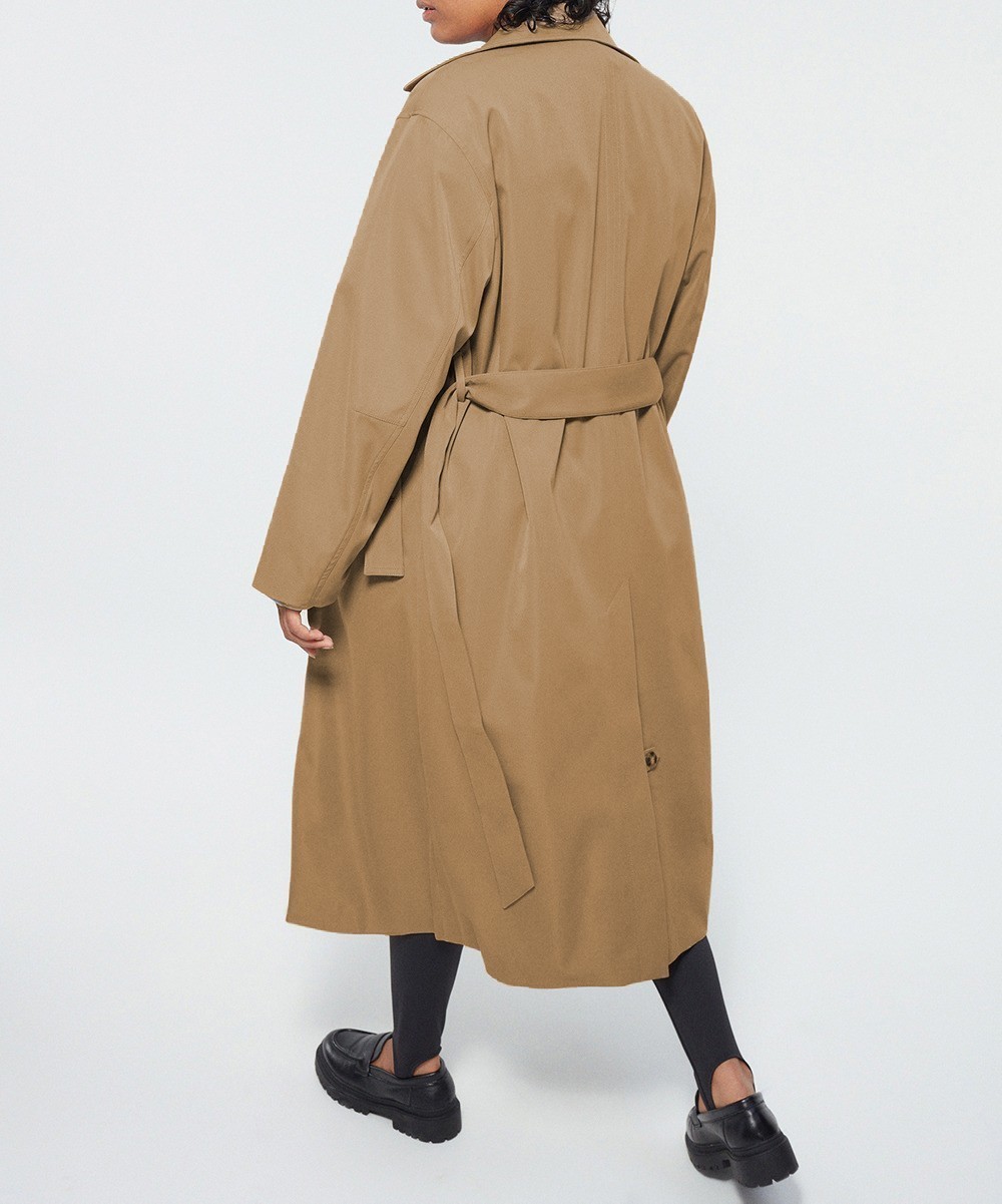 Trench Reserved Plus Size, maro - 1 | YEO