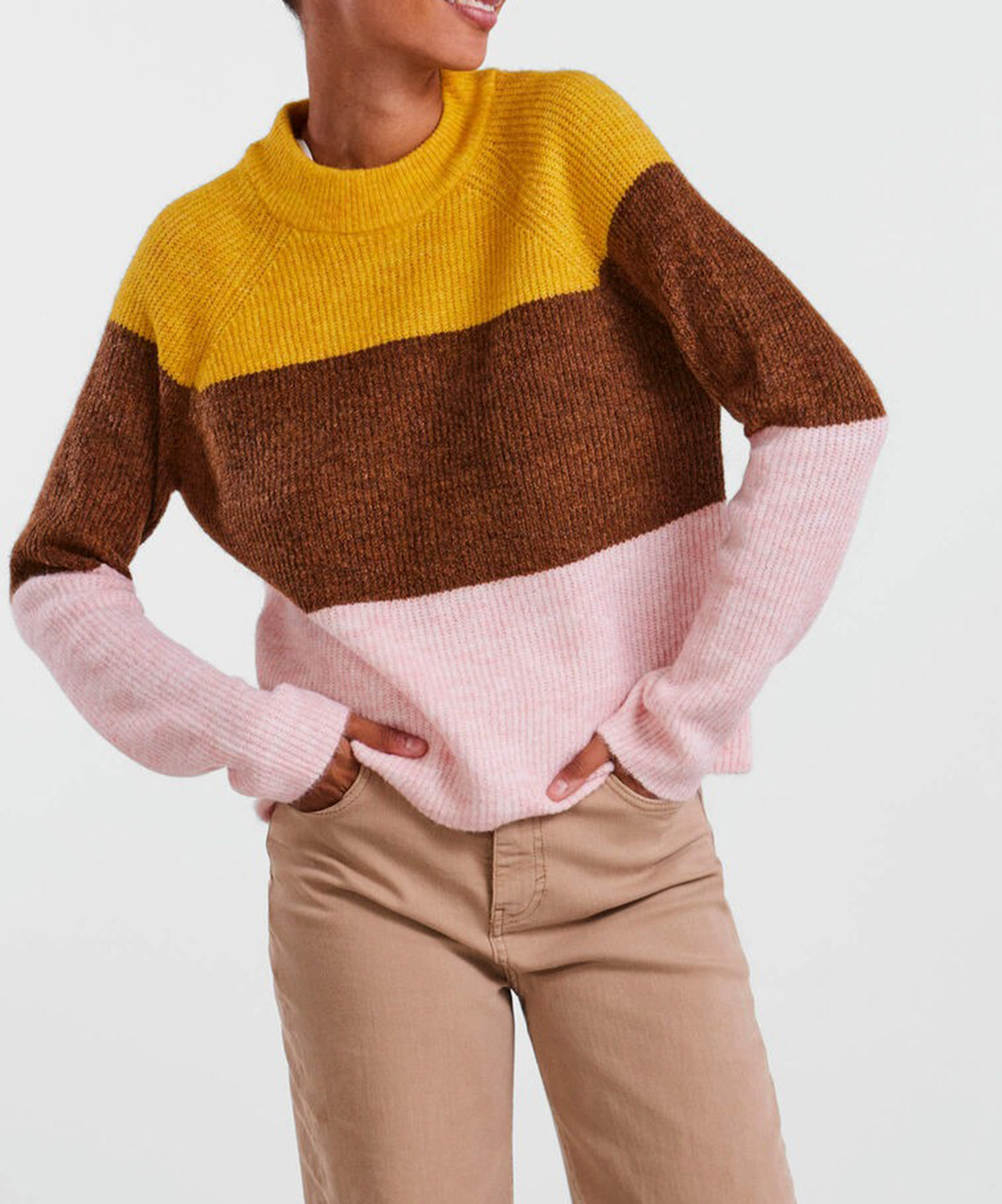 Pulover Pieces, mix culori