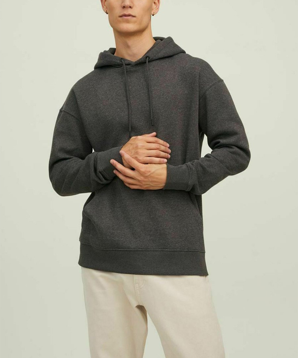 Hanorac Jack&Jones, gri inchis, XXL