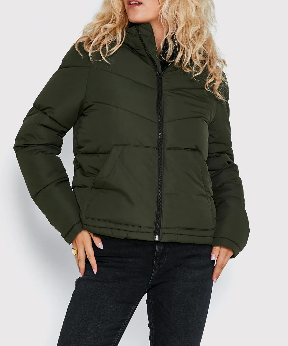 Geaca Noisy May, verde inchis