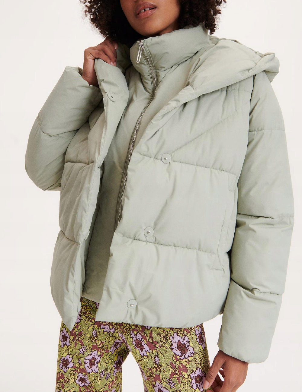 Geaca Reserved, verde, 40