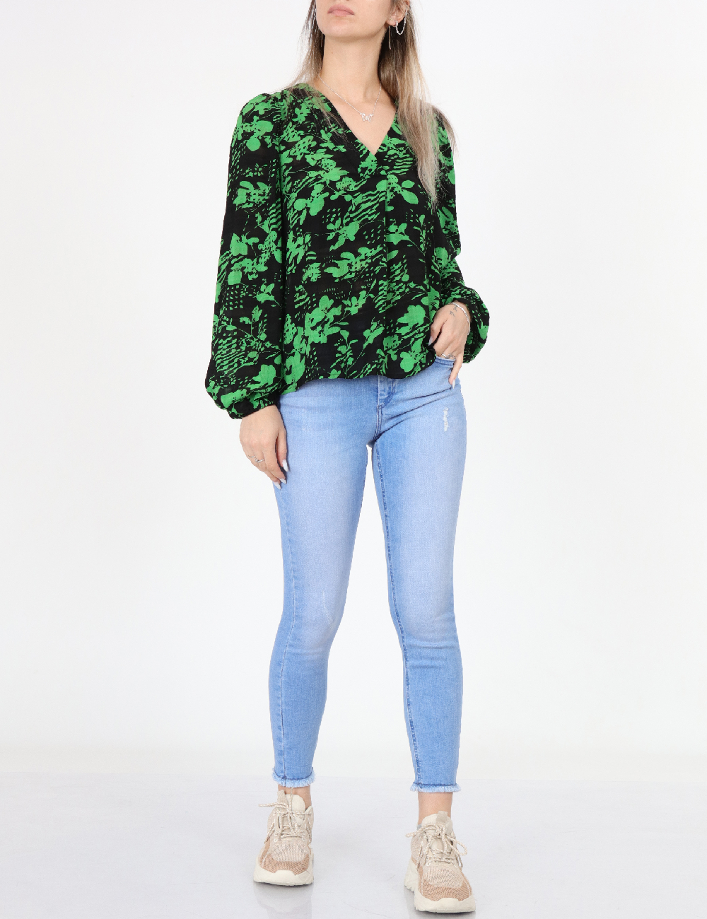 Camasa Pieces, verde, M