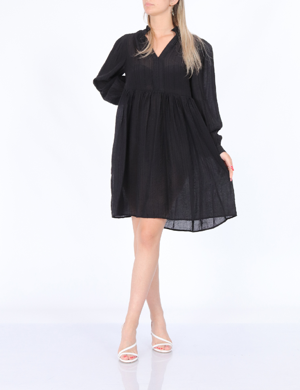 Rochie scurta Pieces, negru, L