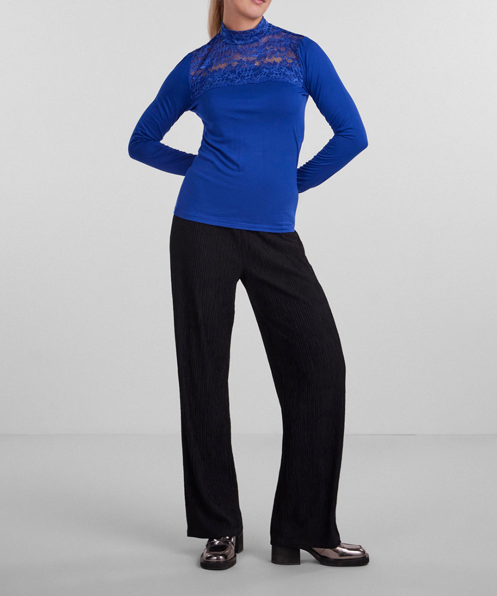 Bluza Pieces, albastru, S