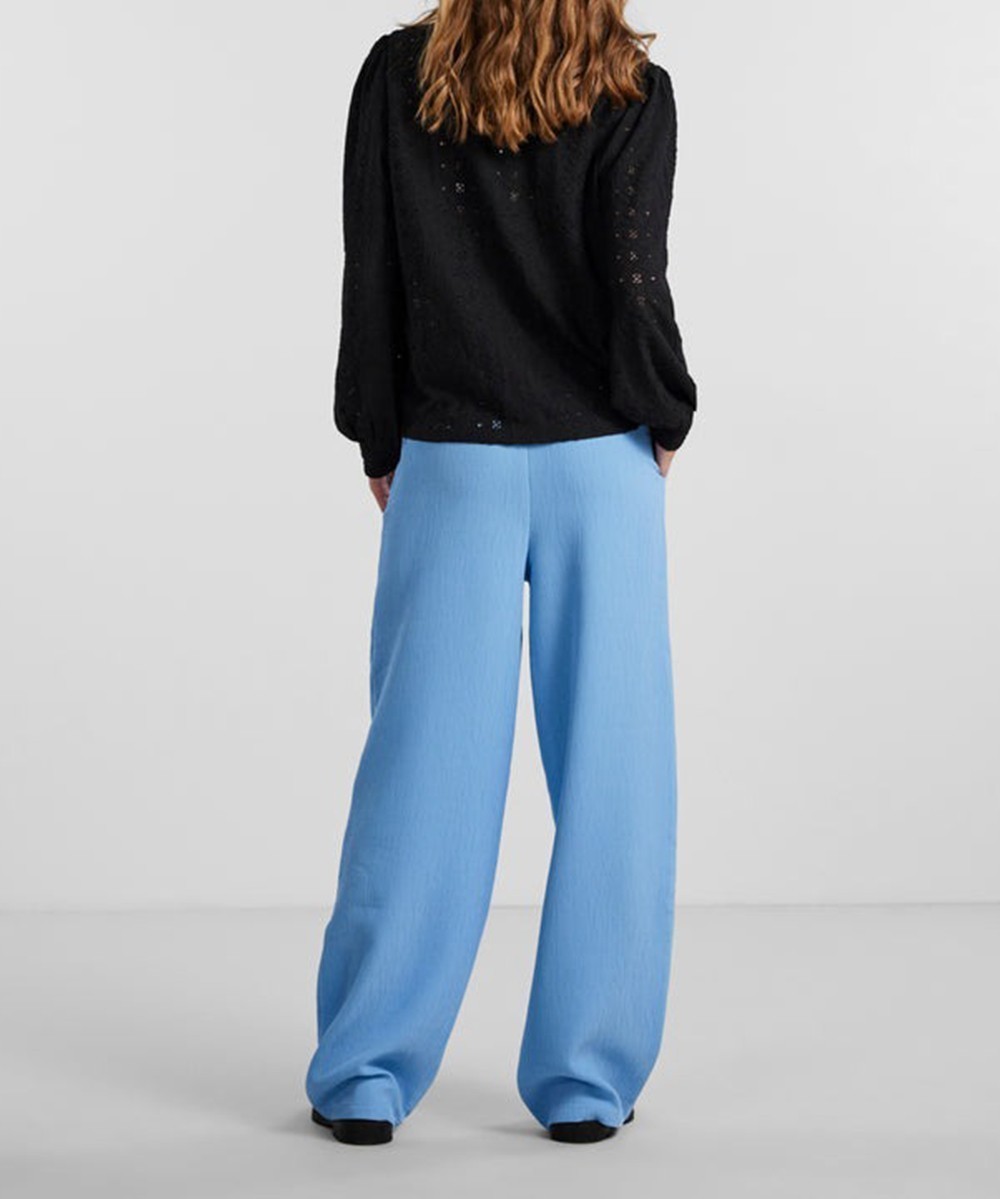 Pantaloni Pieces, albastru, L - 1 | YEO