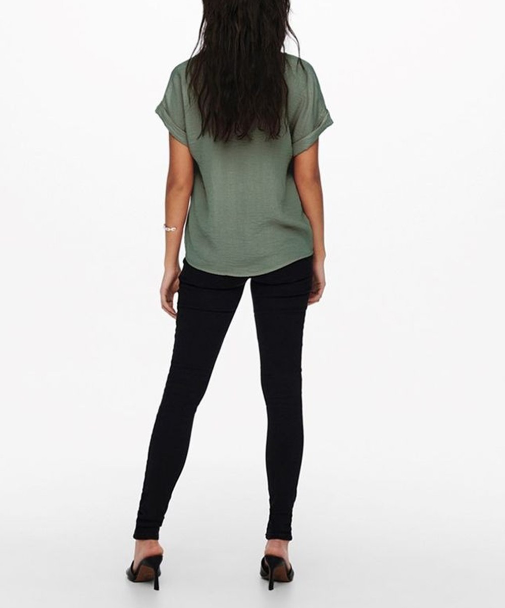 Bluza Jacqueline de Yong, verde - 1 | YEO