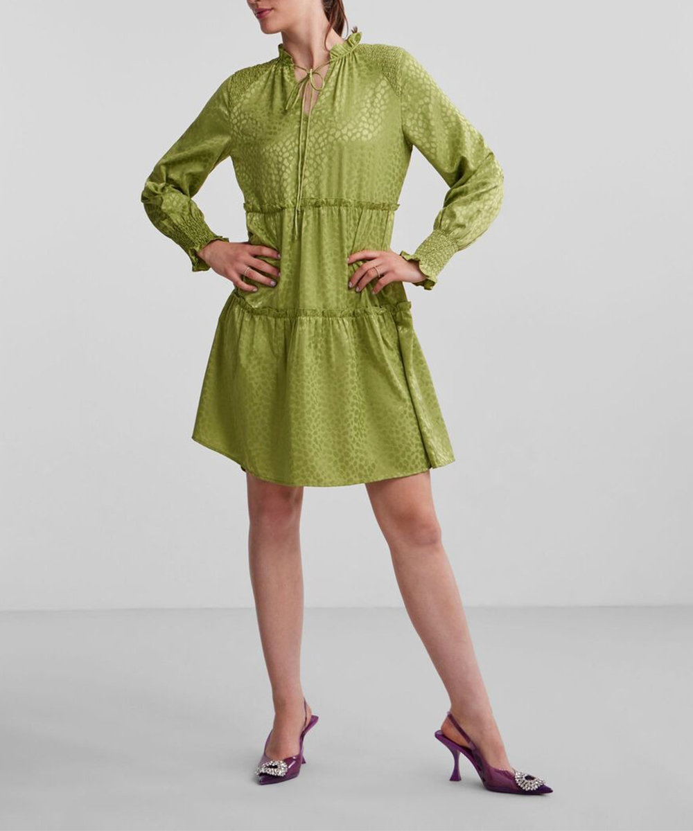Rochie scurta Pieces, verde