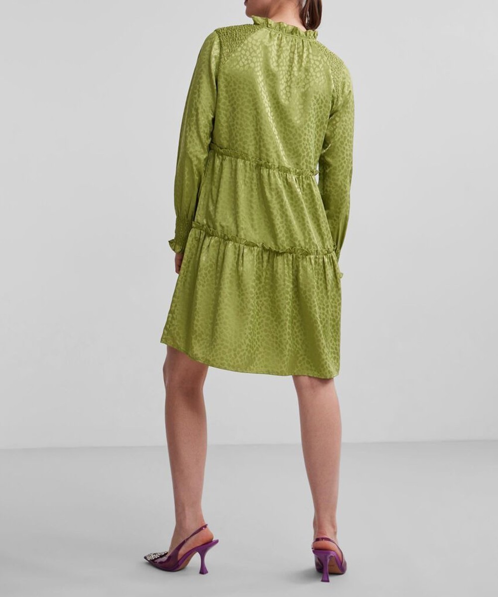 Rochie scurta Pieces, verde - 1 | YEO