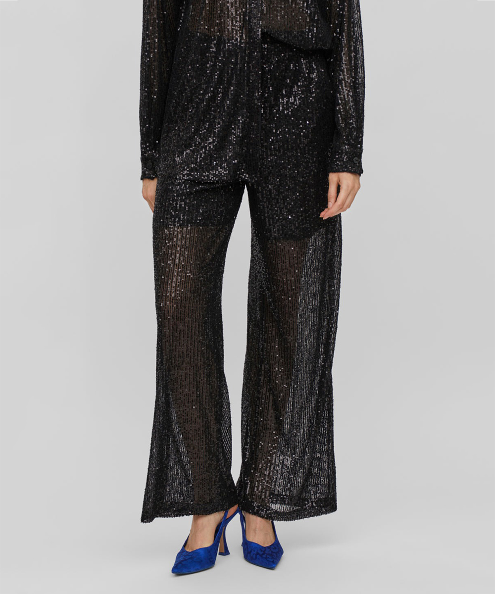 Pantaloni Vila, negru, 40