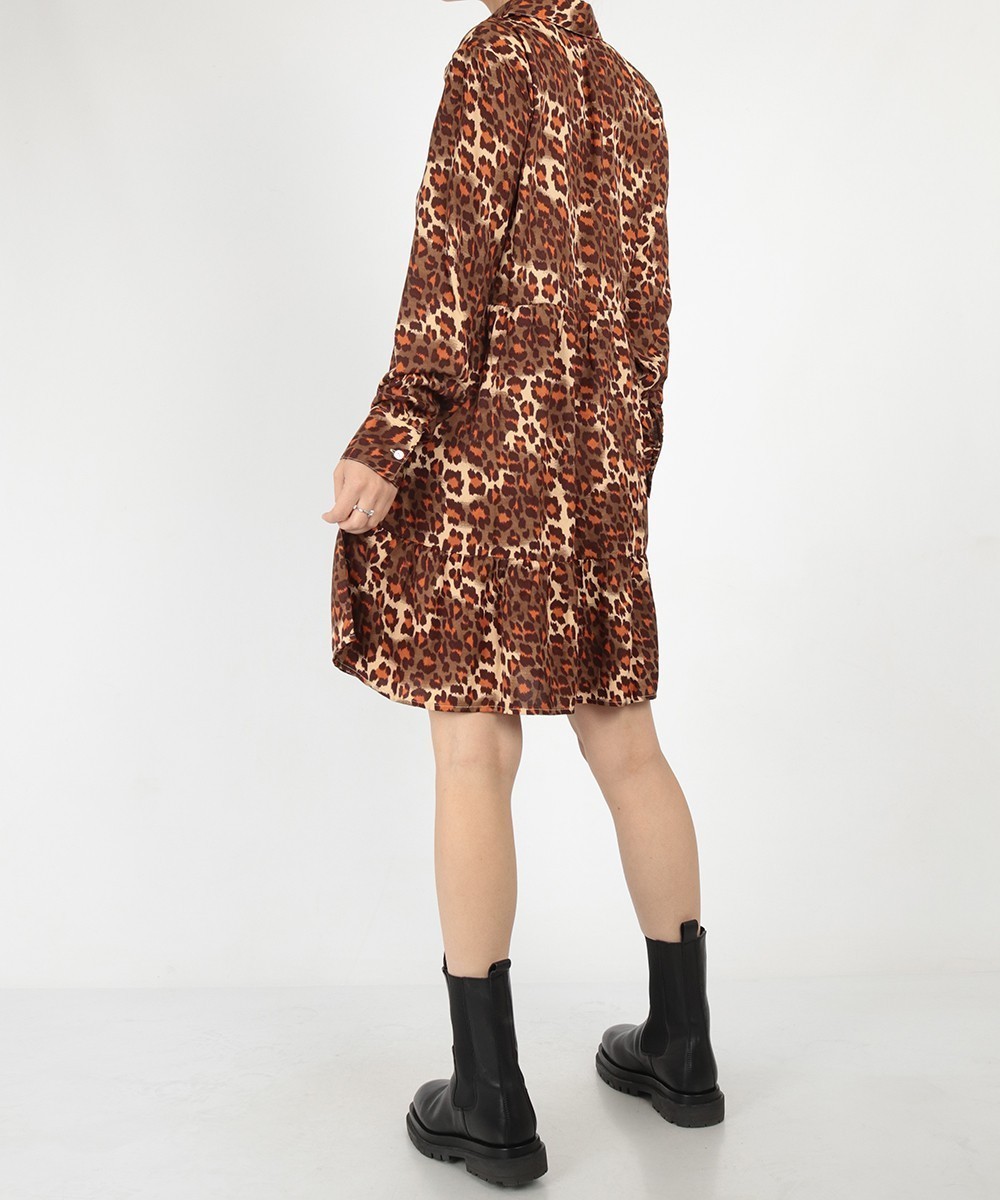 Rochie scurta Pieces, maro, XS - 1 | YEO