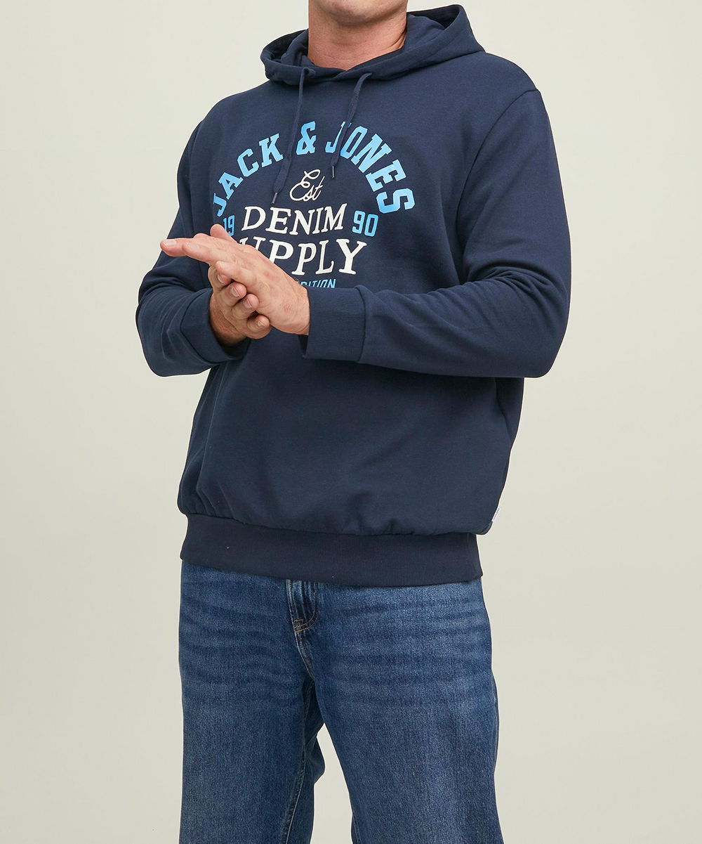 Hanorac Jack&Jones Plus Size Men, bleumarin