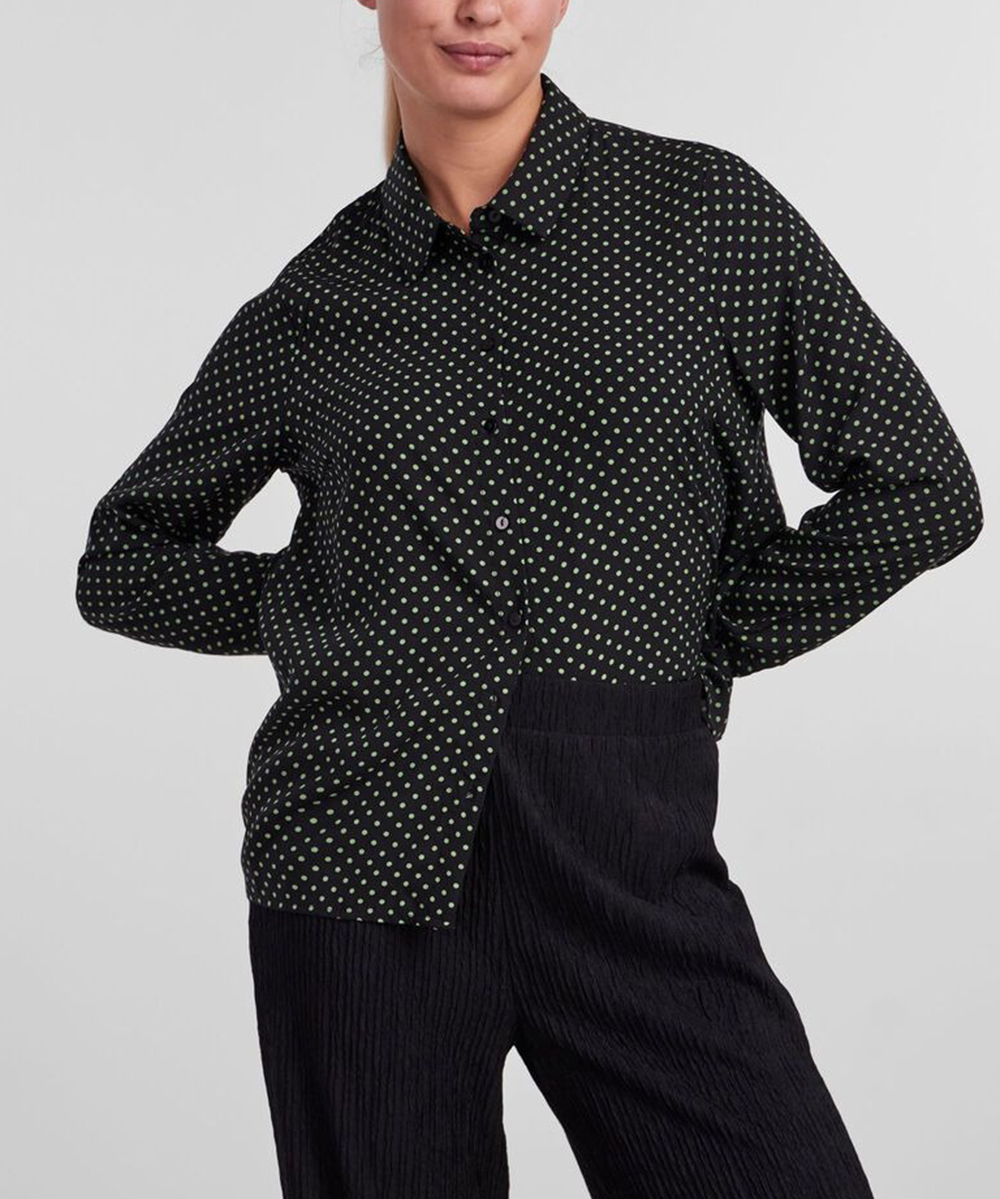Camasa Pieces, negru, XS
