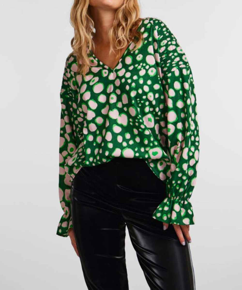 Bluza Pieces, verde, XS