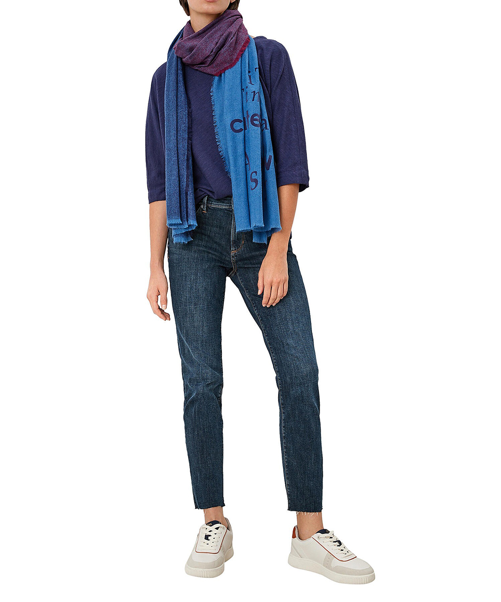 Fular s.Oliver, albastru, ONE SIZE