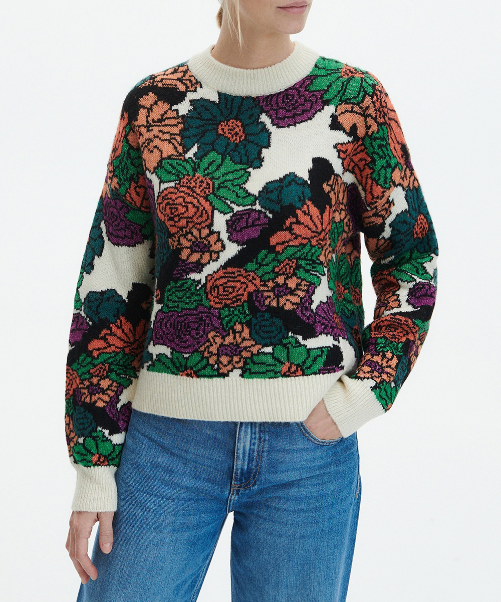 Pulover Reserved, floral, M