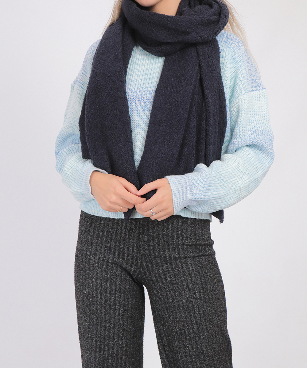 Fular s.Oliver, bleumarin, ONE SIZE