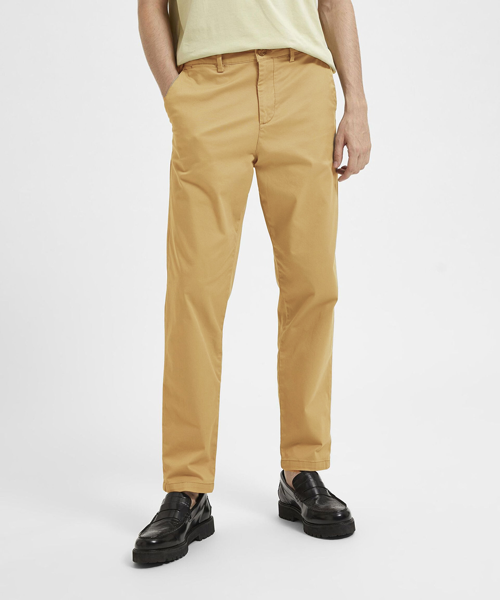 Pantaloni Selected, galben, W32/L32