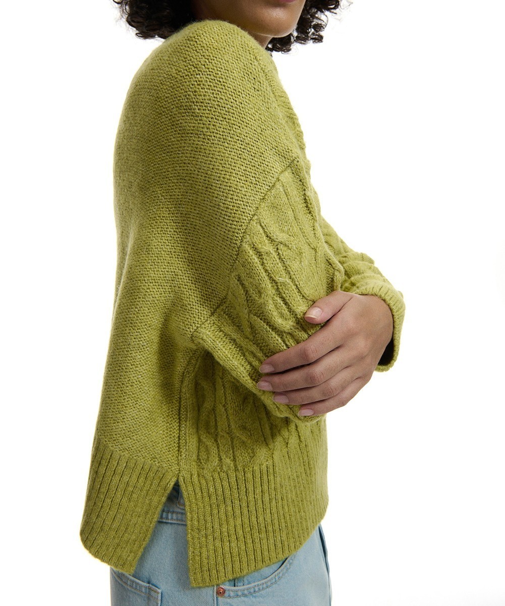 Pulover Reserved, verde - 1 | YEO