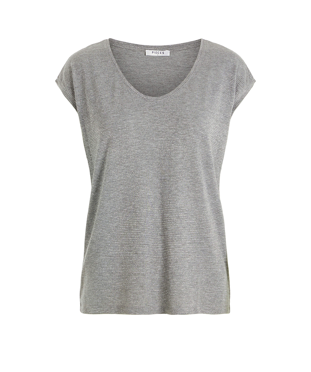 Tricou Pieces, gri, M - 1 | YEO