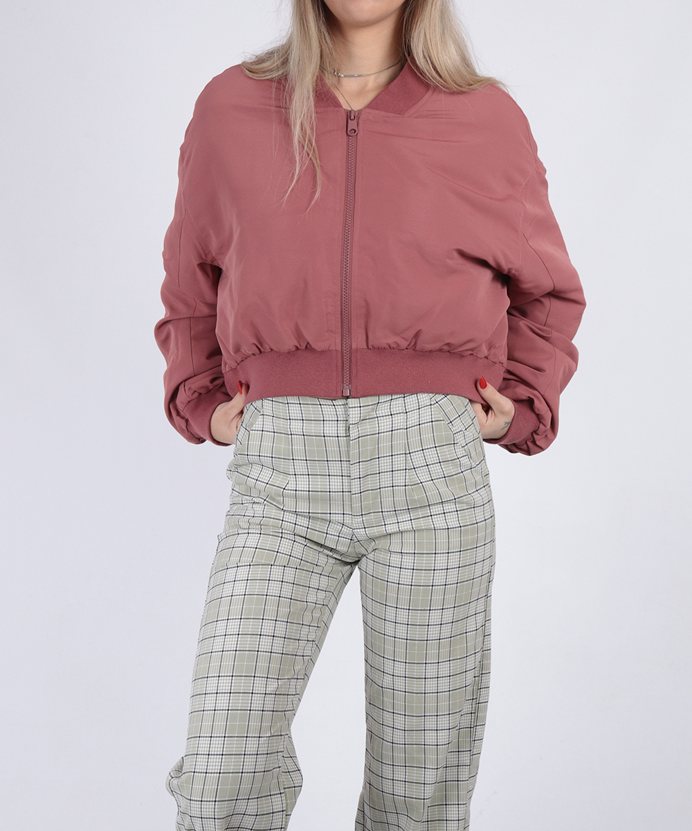 Jacheta Neon&Nylon, roz pudra inchis, M
