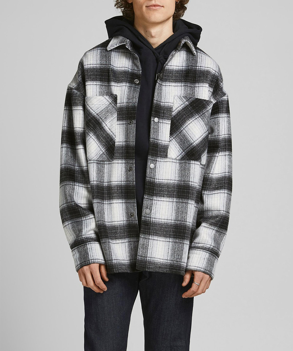 Jacheta Jack&Jones, alb/negru