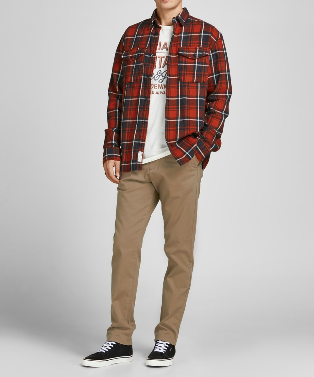 Pantaloni Jack&Jones, maro deschis