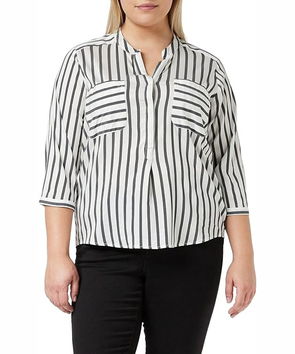 Camasa Vero Moda, alb/negru