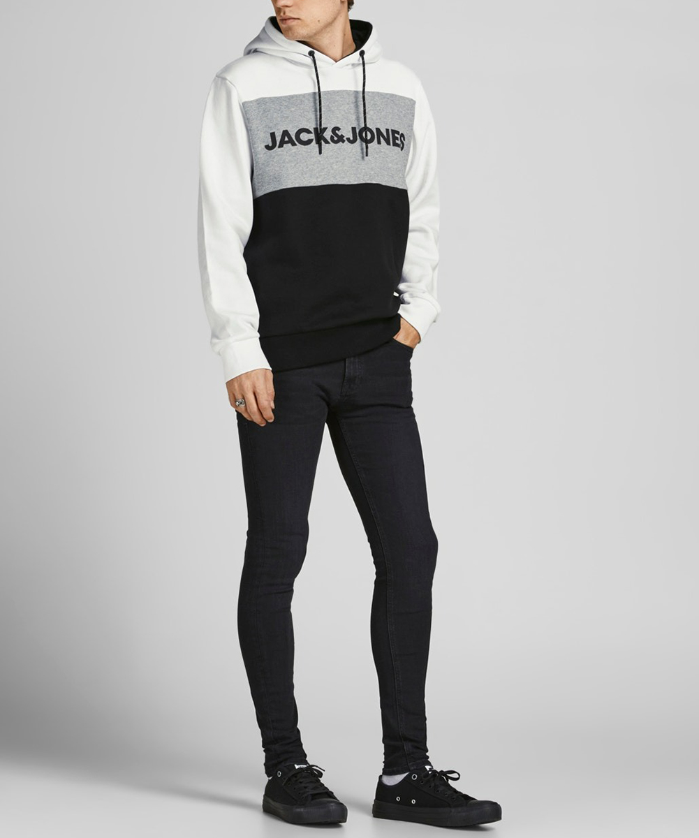 Hanorac Jack&Jones, negru/alb
