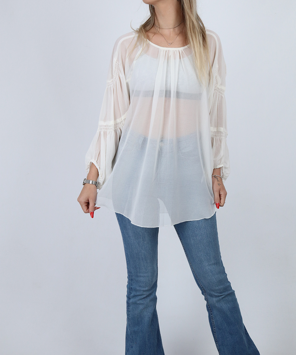 Bluza Bon a Parte, alb, M