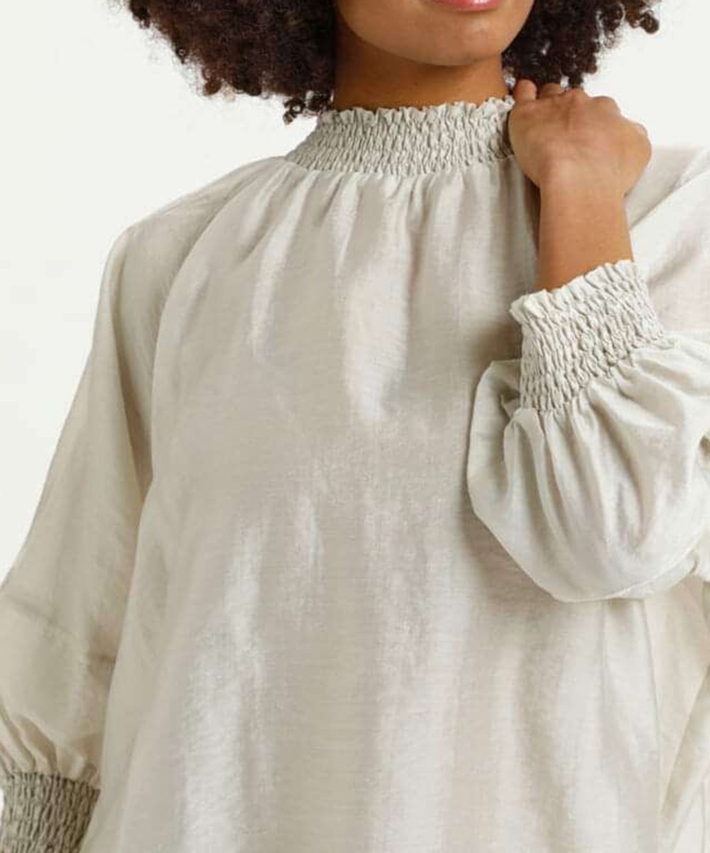 Bluza Oversize Lounge Nine, bej - 1 | YEO