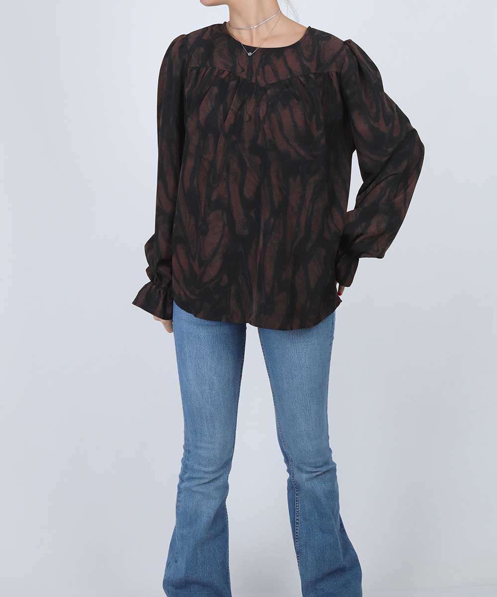 Camasa b.young, negru/maro, 38