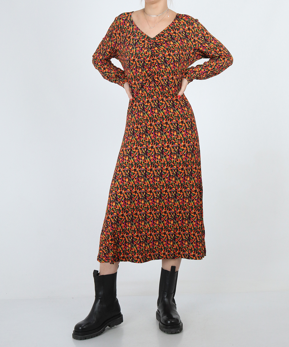 Rochie medie Fransa, mix culori, S
