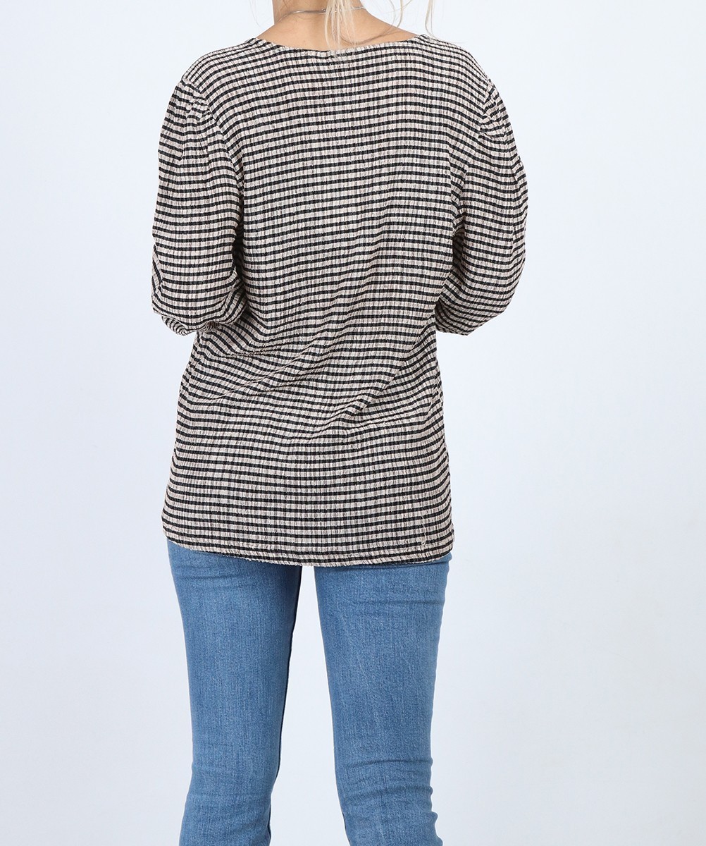 Bluza Fransa, crem/negru, S - 1 | YEO
