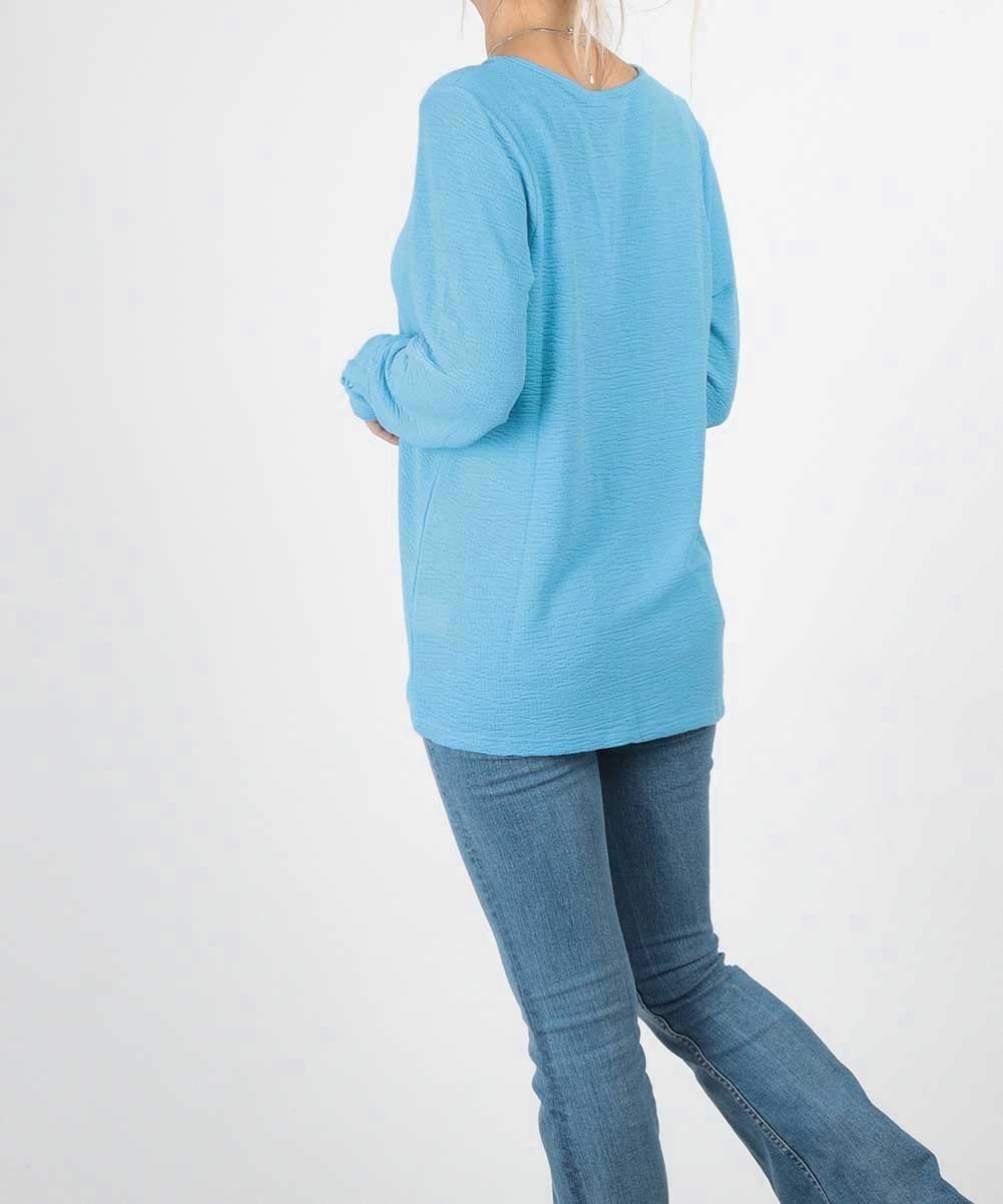 Bluza Fransa, albastru, S - 1 | YEO