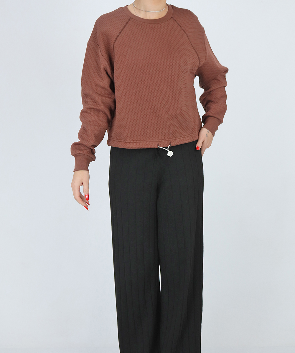 Bluza TheJoggConcept, maro, S