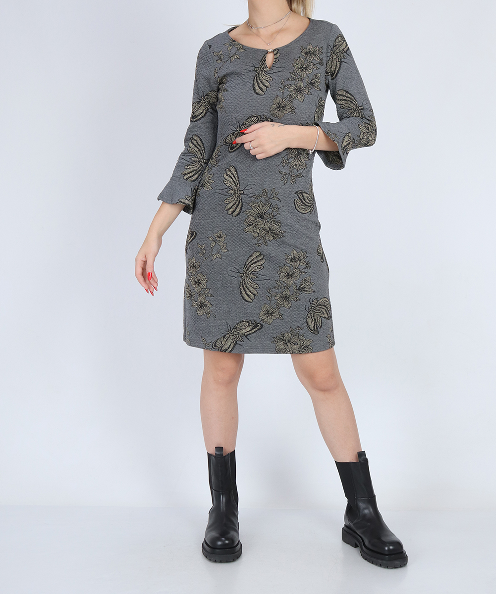 Rochie scurta Cream, gri, S
