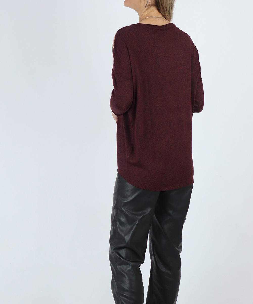 Bluza Fransa, grena, XS - 1 | YEO