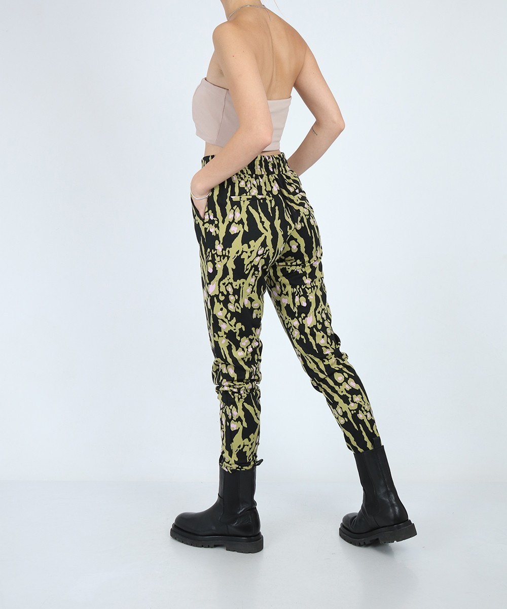 Pantaloni Ichi, verde, S - 1 | YEO