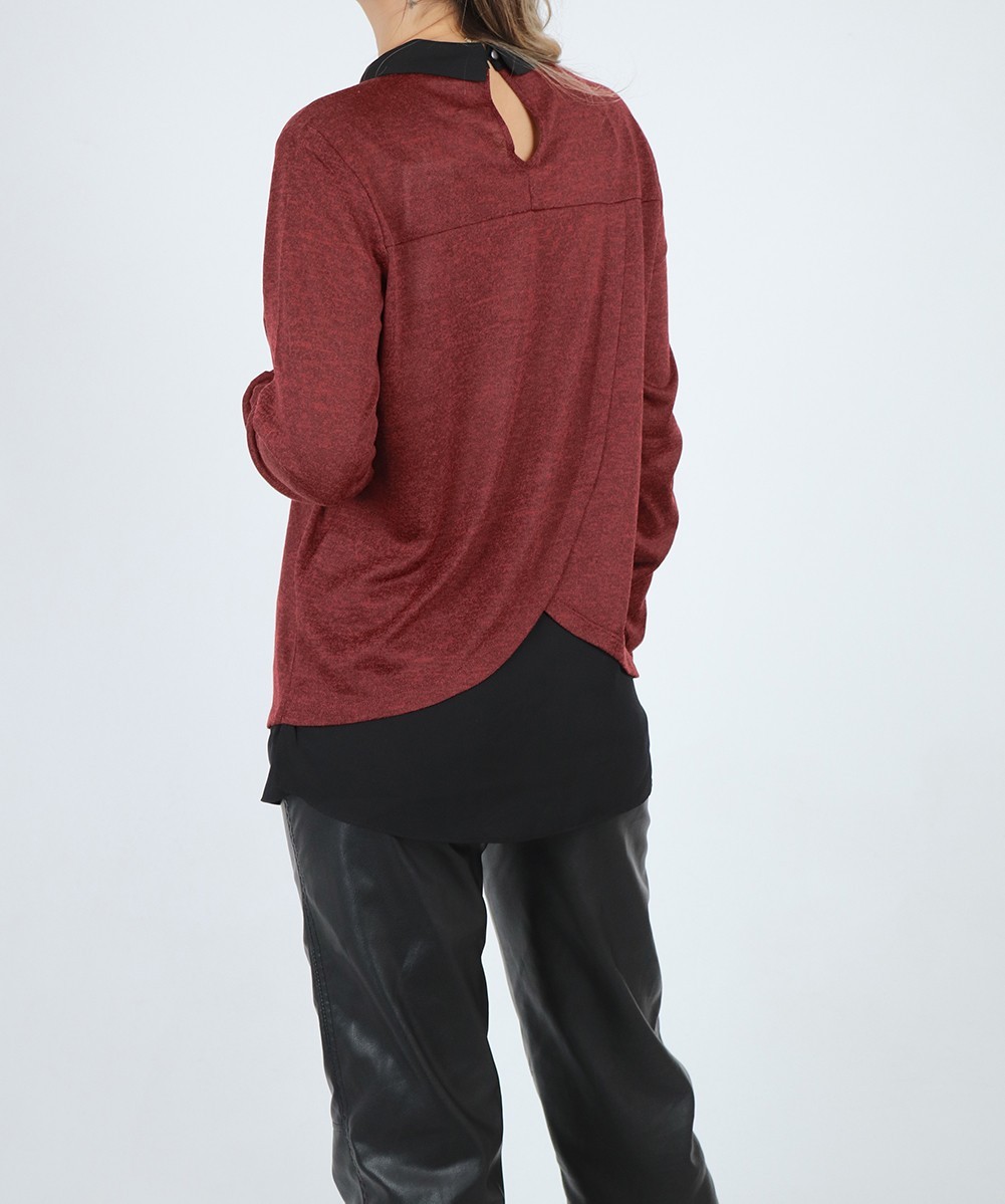 Bluza Fransa, visiniu, XS - 1 | YEO