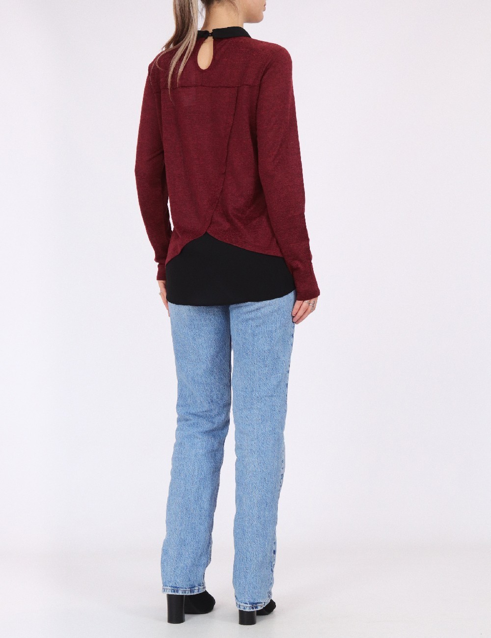 Bluza Fransa, visiniu, S - 1 | YEO