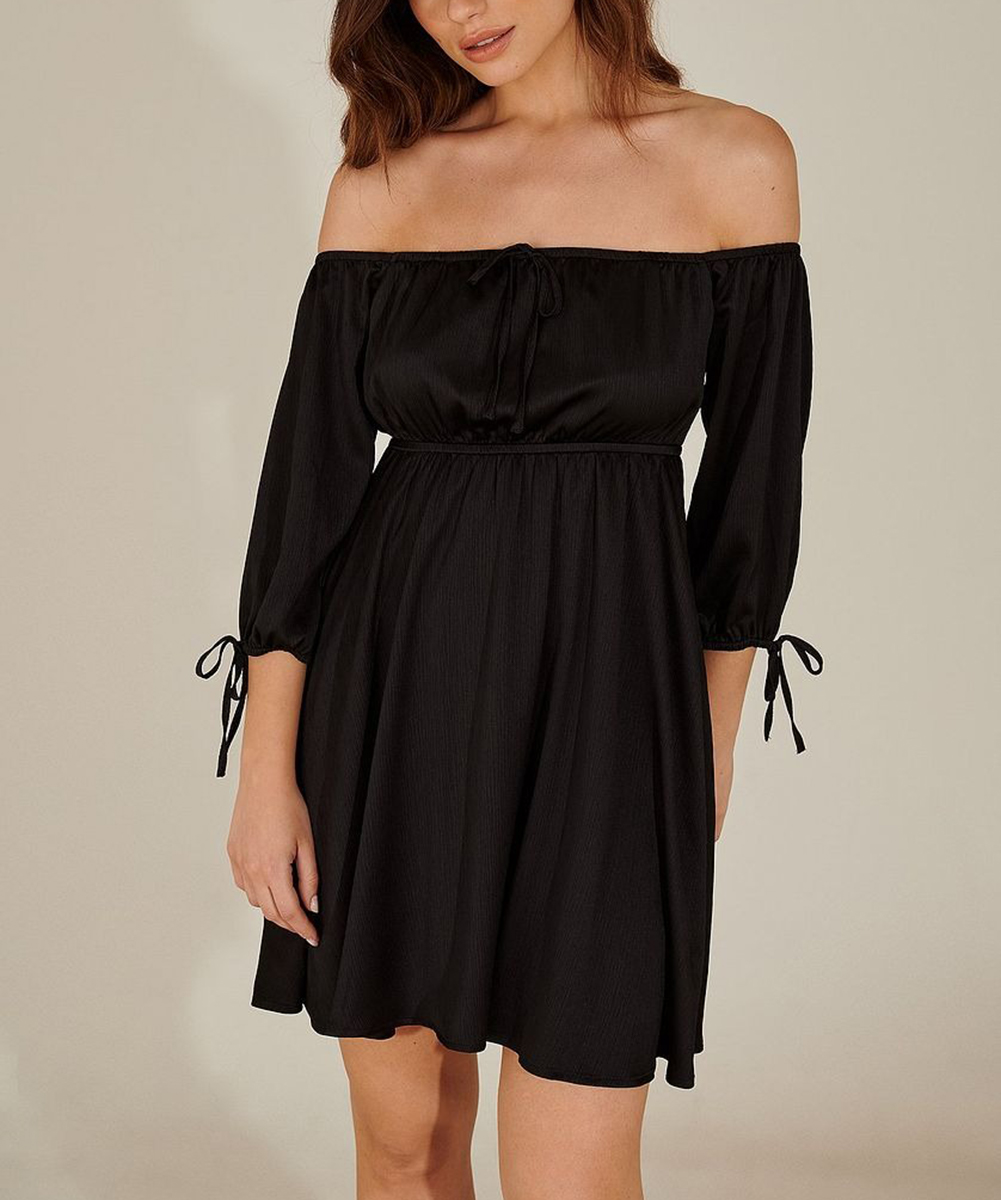 Rochie scurta NA-KD, negru, 34