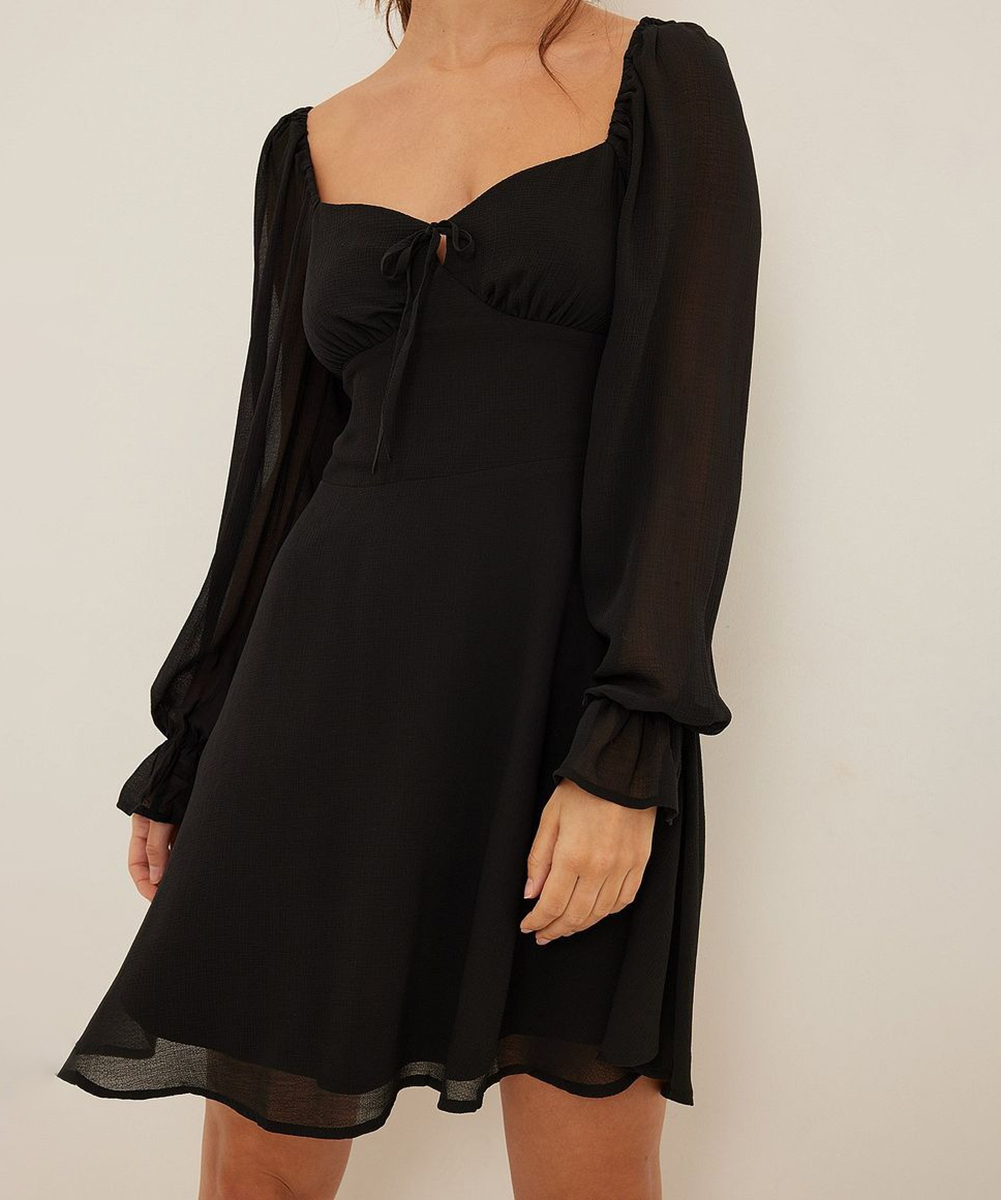 Rochie scurta NA-KD, negru, 32