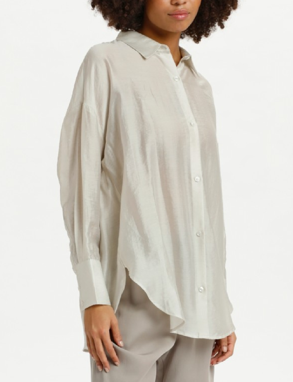Camasa Oversize Lounge Nine, gri