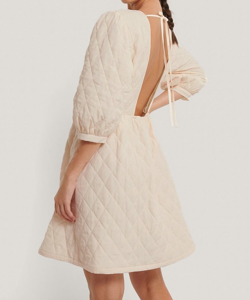 Rochie scurta NA-KD, ecru, 32 - 1 | YEO