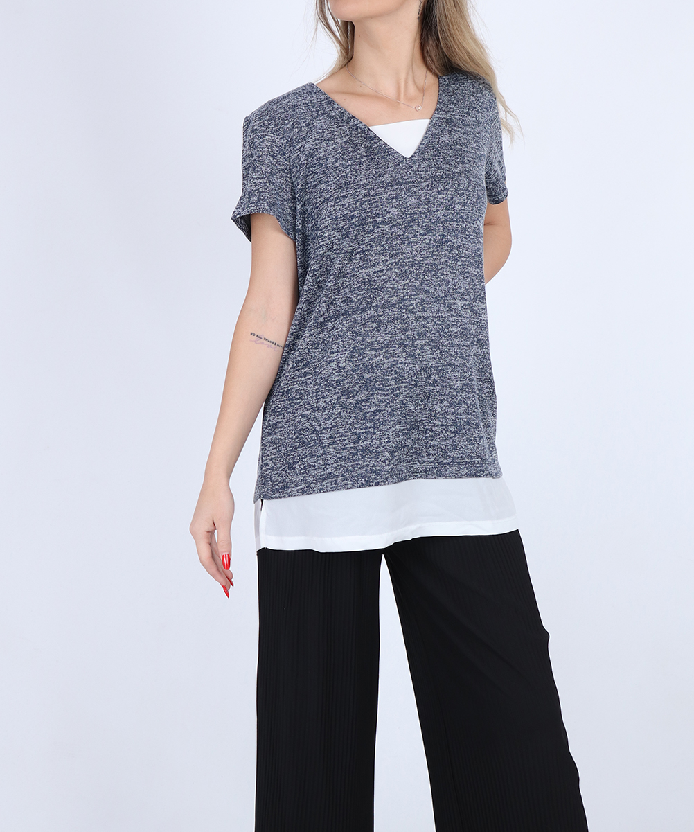 Bluza Fransa, bleumarin