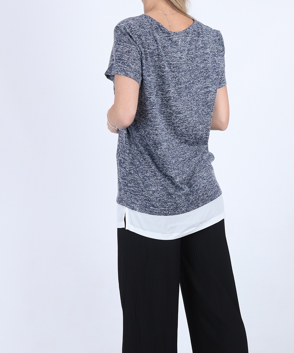 Bluza Fransa, bleumarin - 1 | YEO