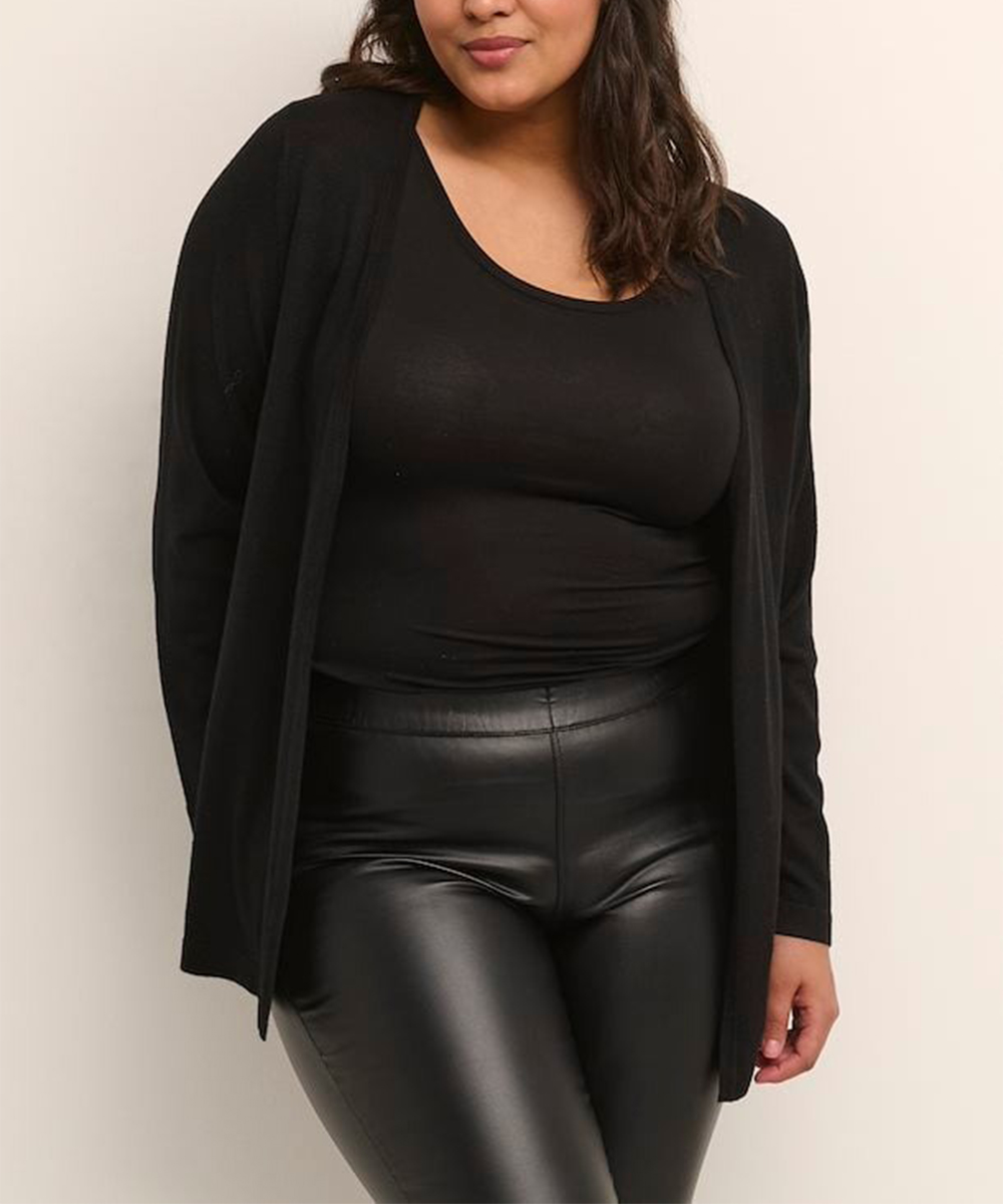 Cardigan Kaffe Curve, negru