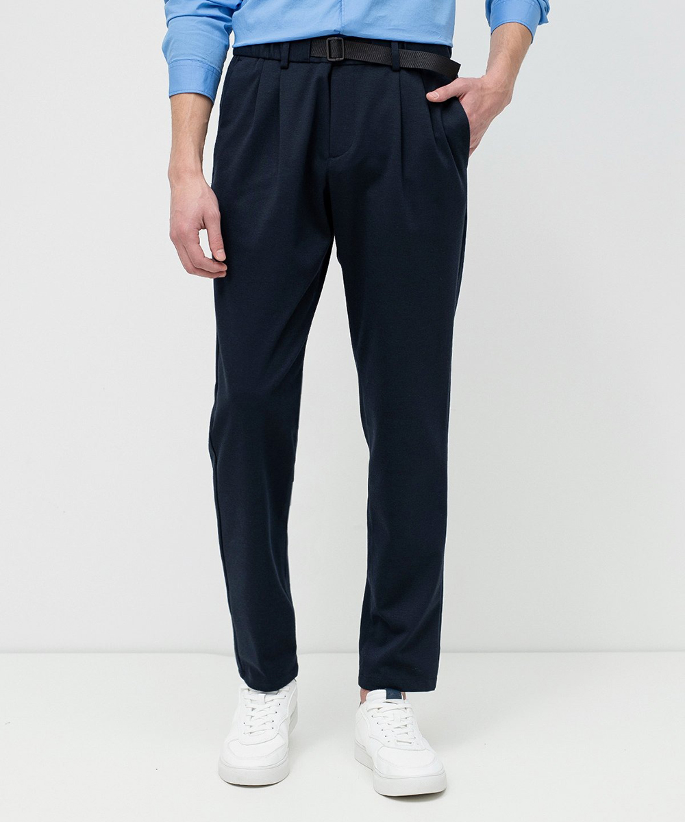 Pantaloni s.Oliver, bleumarin inchis, 46