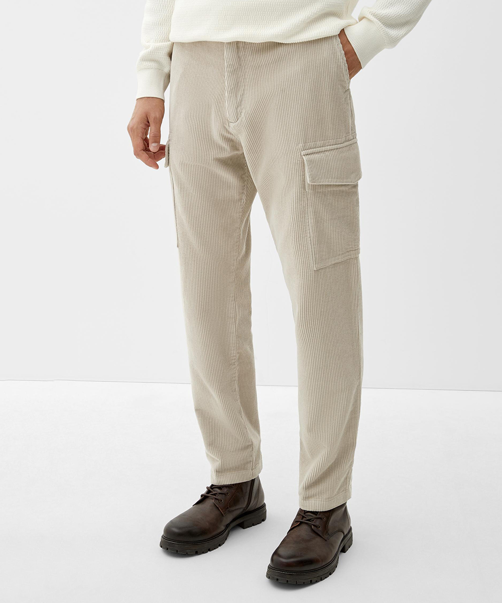 Pantaloni s.Oliver, ecru